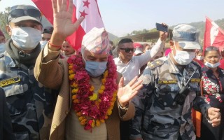 रामचन्द्र पौडेलले गरे बुल्दीखोलाको पुल उद्घाटन