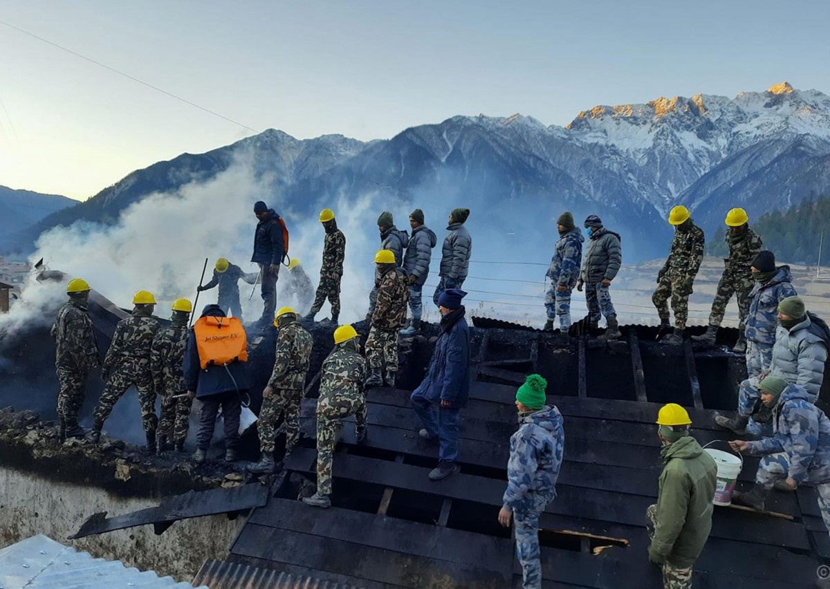 विमानस्थलमा लागेको आगो नियन्त्रणमा