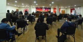 ओलीको अनुपस्थितिमै  सकियो नेकपा स्थायी कमिटी बैठक, २८ गते फेरी अर्को बैठक बस्ने