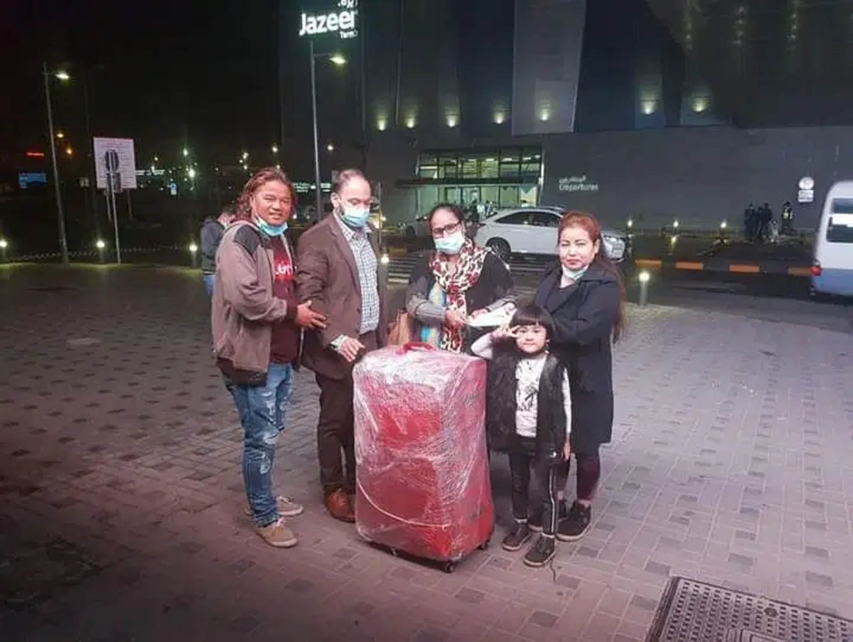 कुवेतबाट एक नेपाली महिलाको उद्धार