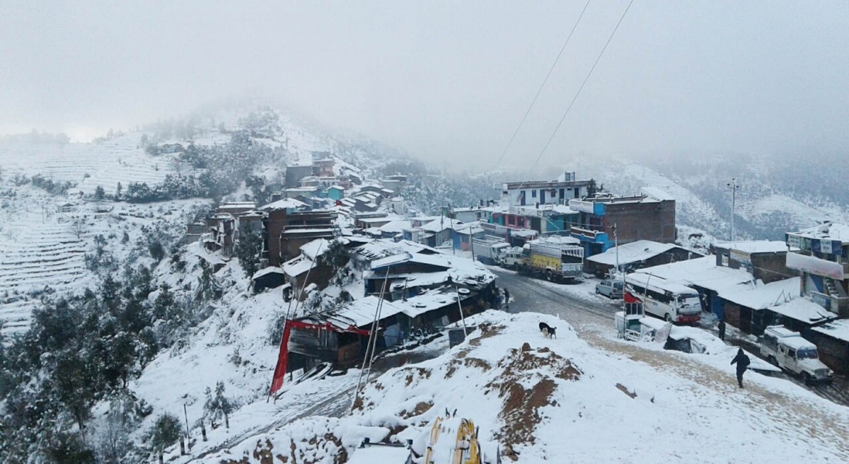 हुम्लामा हिमपात : हवाई उडान प्रभावित