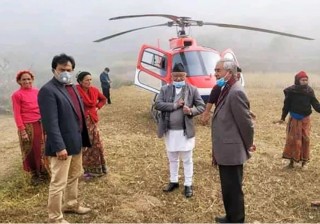 देउवालाई बोकेर पर्वत हिडेको हेलिकप्टर गोरखामा किन भयो आकस्मिक अवतरण