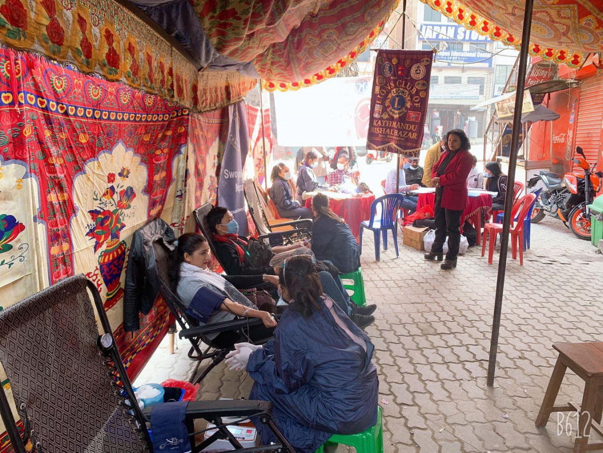 लायन्स र किवानिजको संयुक्त आयोजनामा रक्तदान कार्यक्रम सम्पन्न