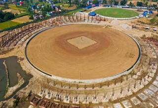 उधारोमा बन्दै  गौतमबुद्ध अन्तर्राष्ट्रिय क्रिकेट रङ्गशाला