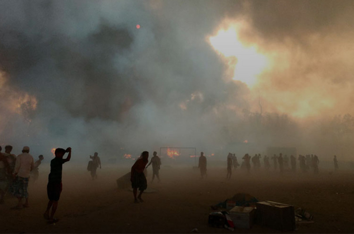 बंगलादेशको शरणार्थी शिविरमा आगलागी, सातजनाको मृत्यु