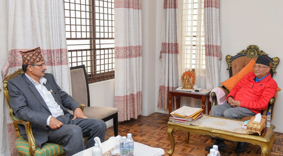 प्रधानमन्त्री र सभामुखबीच भेट, संसदलाई प्रभावकारी बनाउने विषयमा छलफल