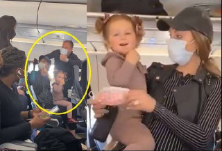 दुई वर्षकी छोरीले मास्क नलगाएको भन्दै आमाछोरीलाई नै विमानबाट झारियो ! (भिडियोसहित)