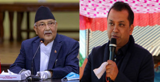 प्रधानमन्त्री ओलीले बेसारपानी खान उर्दी गर्दागर्दै संसदमा गगनले थचारिने गरि ओलीलाई दिए दनक