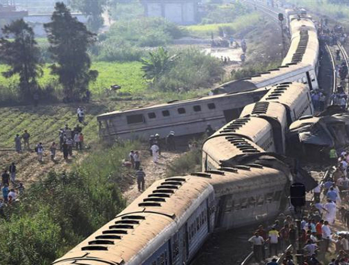 इजिप्टमा रेल दुर्घटना : ११ जनाको मृत्यु