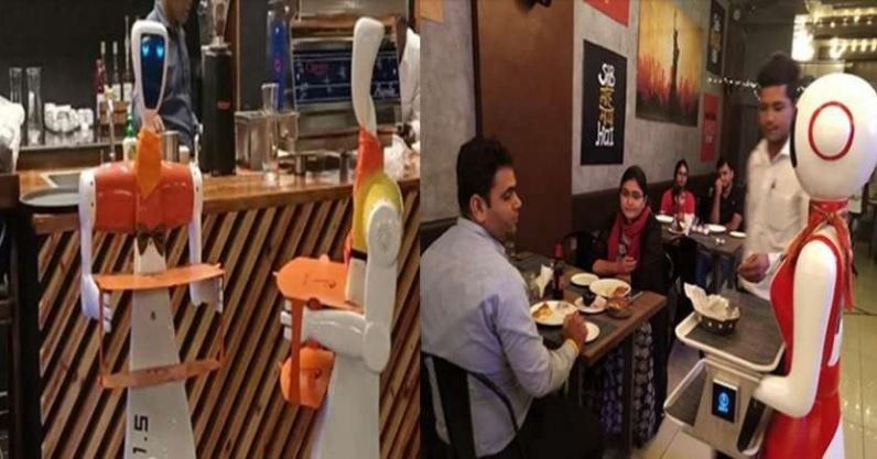 अनौठो रेष्टुरेन्ट : जहाँ काम गर्छन् चम्बा र चमेली नामका रोबोट (भिडियोसहित)