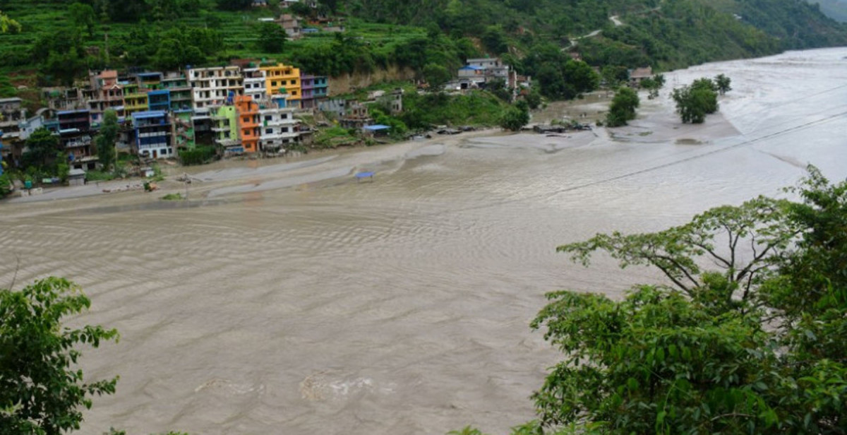 बूढीगण्डकीले बगायो दुई घर 