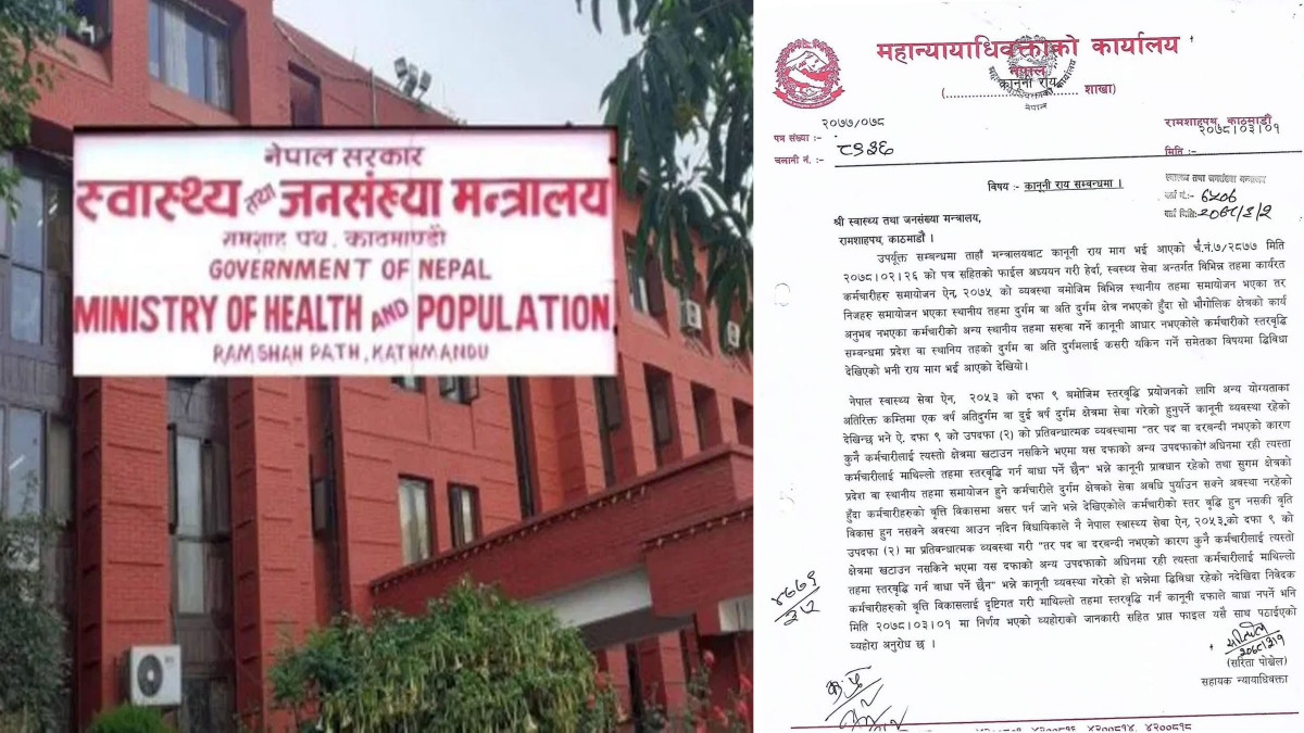 यस्तो पत्र पछि स्वास्थ्य मन्त्रालय हच्कियो, दुर्गममा नगएपनि अब स्वास्थ्यकर्मी माथि डण्डा चलाउन नपाईने 