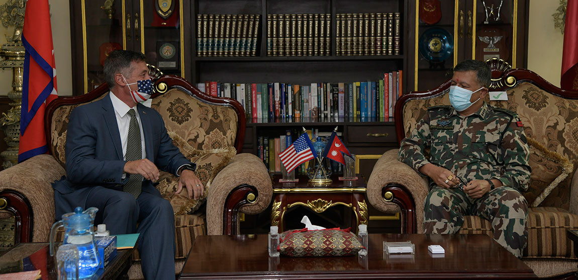 प्रधानसेनापति र अमेरिकी राजदूतबीच भेटवार्ता