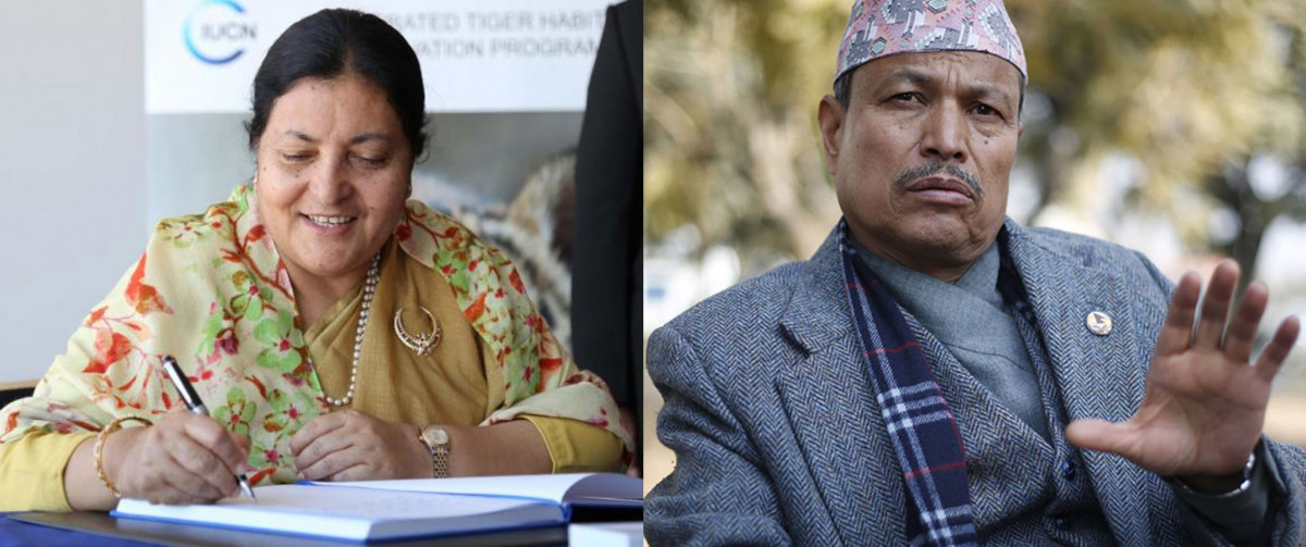 एमालेभित्र देखिएको विवाद कायमै रहेका बेला भीम रावलद्वारा राष्ट्रपतिसँग भेटवार्ता