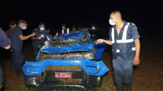 दाङको सिस्ने खोलाले गाडी बगाउँदा ४ को मृत्यु, एक घाइते