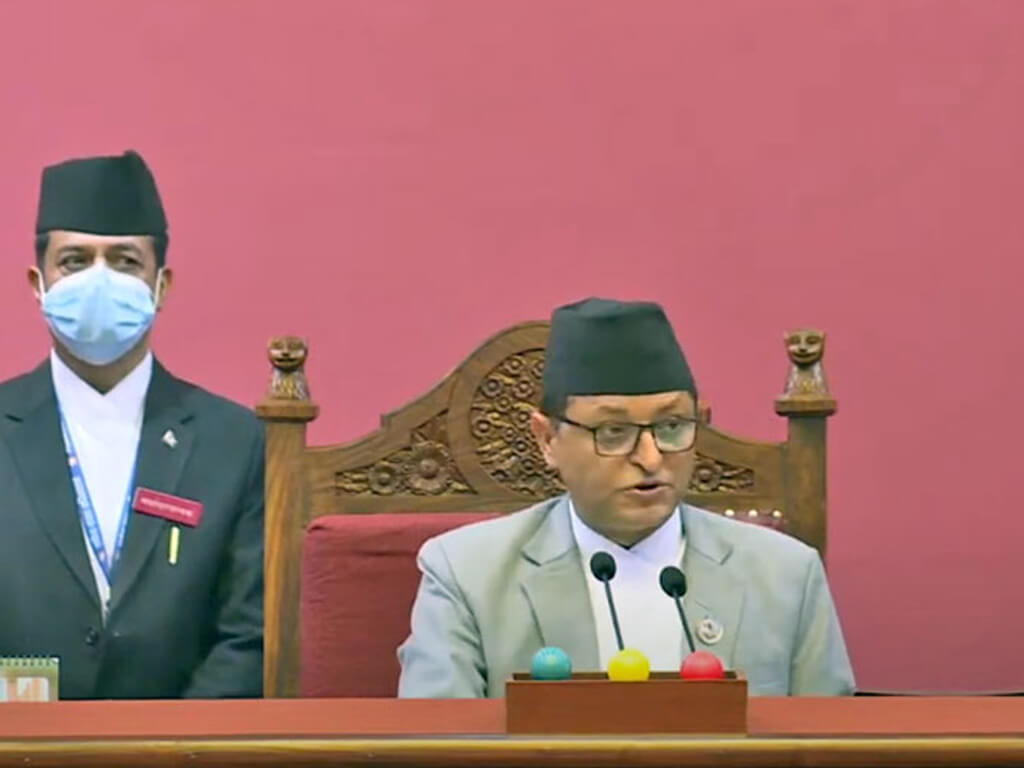 नेकपा एमालेको अवरोधले राष्ट्रिय सभाको बैठक मुख्य कार्यसूचीमा प्रवेश नै नगरी स्थगित