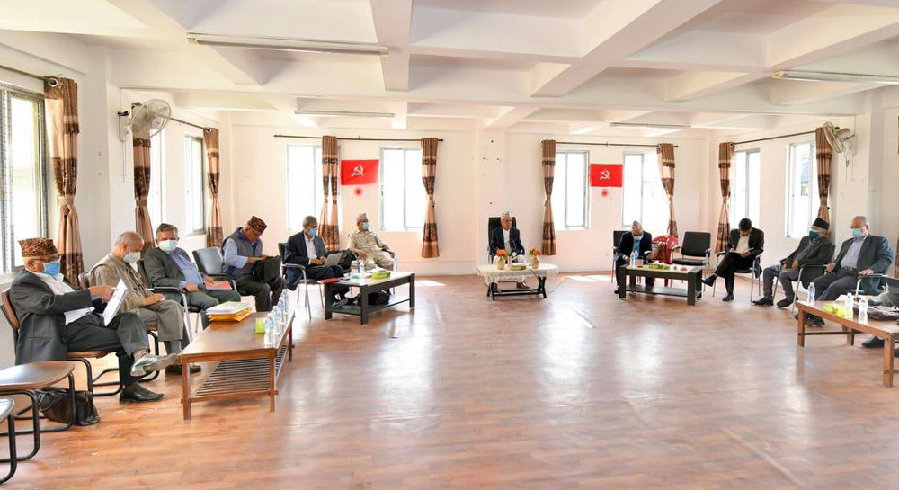 एमाले स्थायी कमिटी बैठक सुरु, १० बुँदे सहमति कार्यान्वयनबारे छलफल हुँदै 