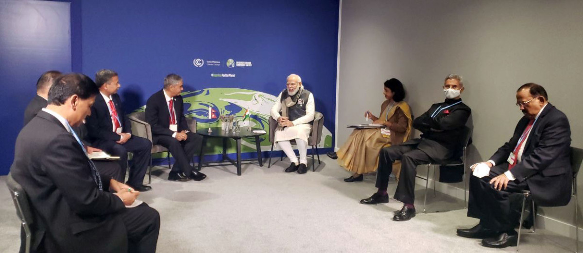प्रधानमन्त्री नरेन्द्र मोदीसँग भेटवार्ता