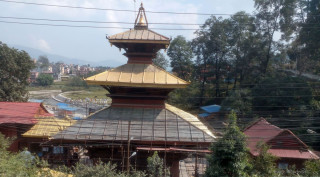 चार वर्षदेखि अलपत्र बन्यो गोकर्णेश्वरमा सुनको छाना लेपन