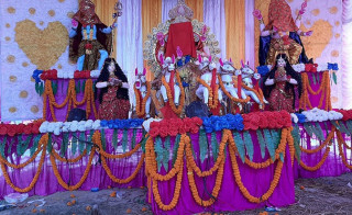 छठका लागि निर्माण गरियो श्री स्वप्ता (सूर्यको एउटा आकार)