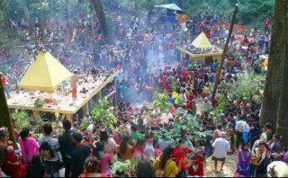 पाल्पाको सत्यवती मन्दिरमा चिच्याएर वर माग्ने मेला