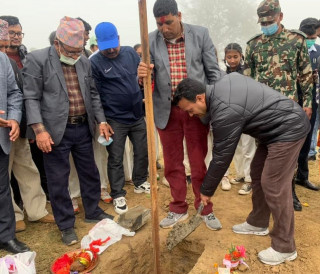  “राष्ट्रिय क्रिकेट महिला एकेडेमीको शिलान्यास, विभिन्न खेल संरचनाको अनुगमन”