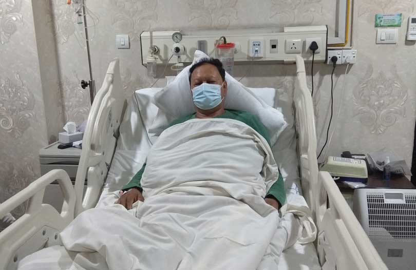 कांग्रेस नेता मोहनबहादुर बस्नेत अस्पताल भर्ना