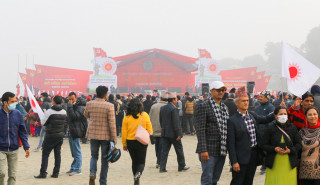 नेकपा एमाले महाधिवेशनस्थलमा रौनक
