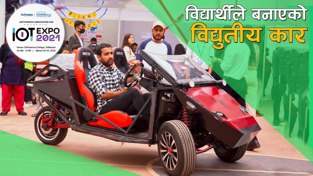 एक्सीस विद्याश्रमको विद्यार्थीले बनाए विद्युतीय कार