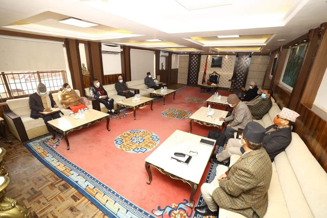 बालुवाटारमा उच्चस्तरीय राजनीतिक समन्वय समितिको बैठक सुरु