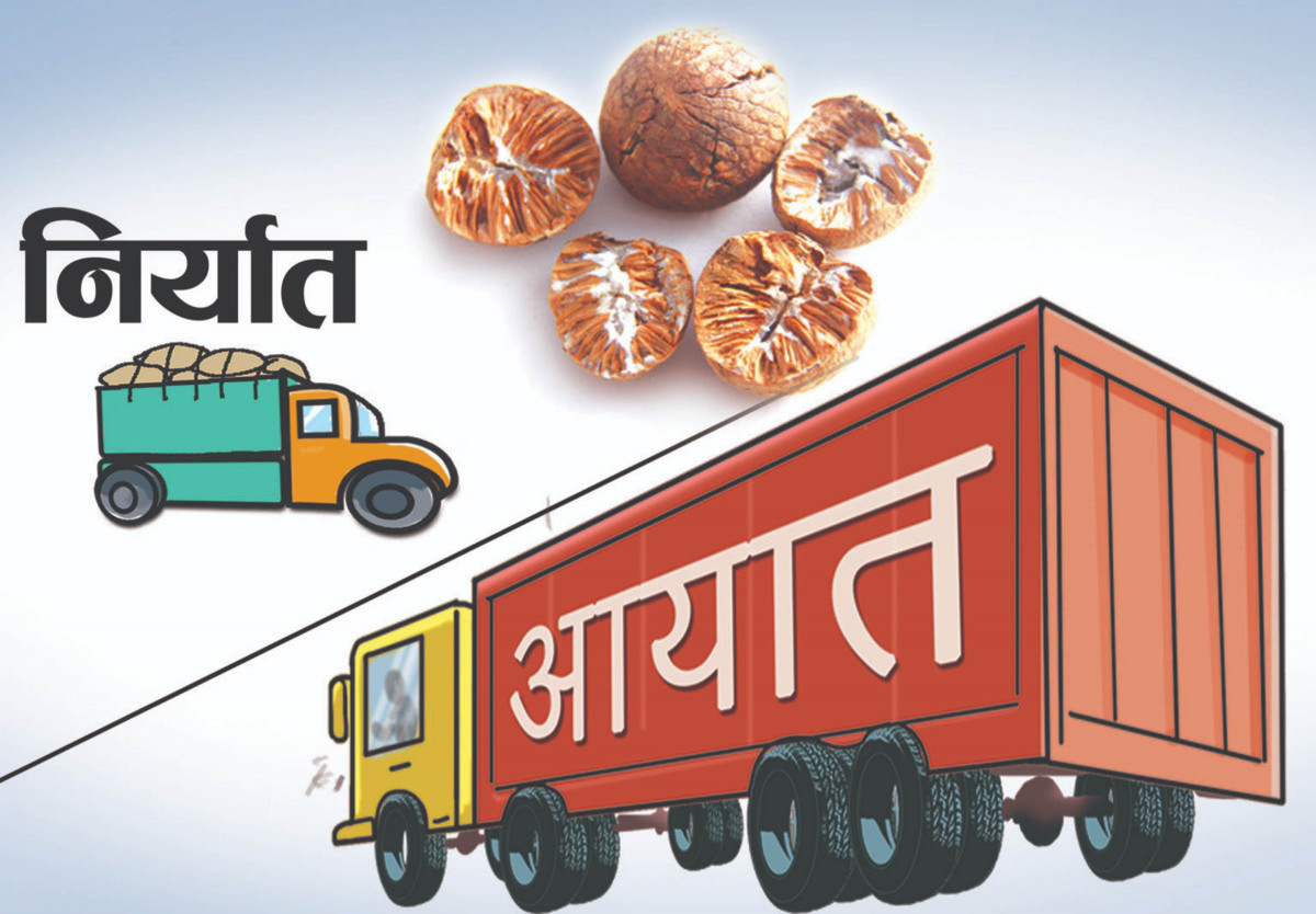 नेपालमा व्यापार घाटा चुलिँदै: आयात १० खर्ब हुँदा एक खर्ब १८ अर्ब निर्यात