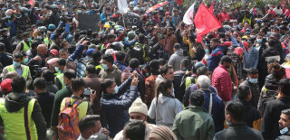 बानेश्वरमा एमसीसीविरुद्ध प्रदर्शन सुरु