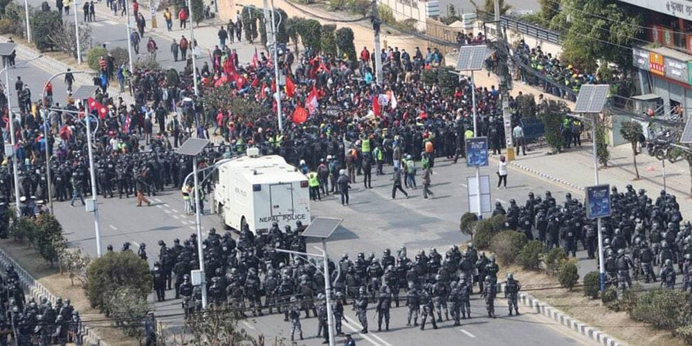 आज पनि नयाँ बानेश्वर क्षेत्र तनावग्रस्त