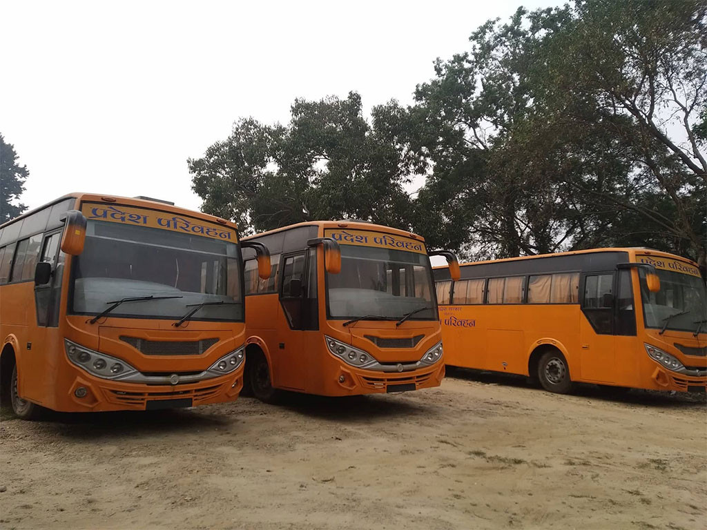 मधेस प्रदेश सरकारले खरिद गरेका बस नचलाउने, विभिन्न संस्थान र सङ्घसंस्थालाई दिने निर्णय