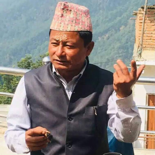स्वतन्त्र उम्मेदवार कुमार गुरुङ्गको पुतली चिन्ह