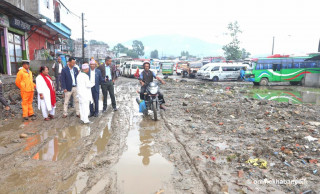 हिलो र धुलोमुक्त हुँदै पोखरा बसपार्क