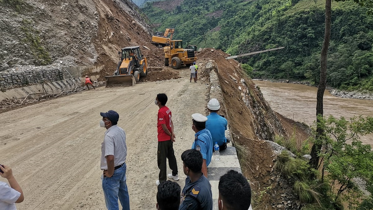 मुग्लिन–नारायणगढ सडकखण्ड अझै १५ दिन बन्द हुने