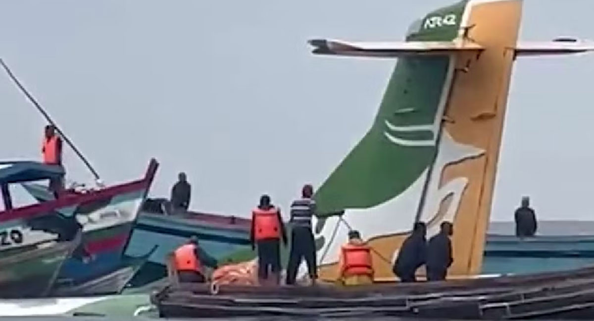 तान्जेनियामा विमान दुर्घटना, १५ जनाको सकुशल उद्धार