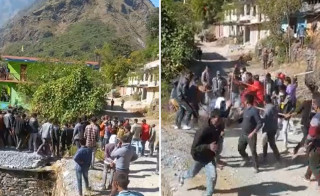 दार्चुलामा एमाले र सत्ता गठबन्धनका कार्यकर्ताबीच झडप, गठबन्धनद्वारा सडक अवरुद्ध, एमालेको सभामा गएका बाटोमै रोकिए