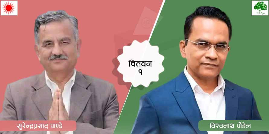 चितवन १ मा विश्वनाथको अग्रता, एमालेका पाण्डे तेस्रो स्थानमा