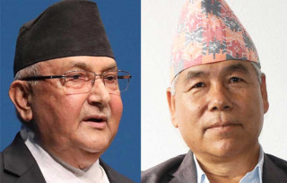 देव गुरुङ र केपी ओलीबीच भेटवार्ता, नयाँ सरकारका लागि एमाले-माओवादीको दौडधुप