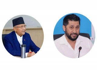 केपी ओली र रवि लामिछानेबीच भेटवार्ता, भावी सत्ता समीकरणबारे छलफल