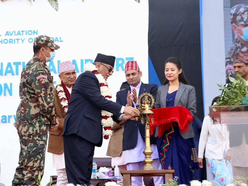 प्रधानमन्त्री दाहालले २०२३ को अवसर पारेर पोखरा अन्तर्राष्ट्रिय विमानस्थलको गरे उद्घाटन