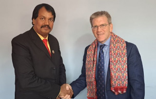 सीके राउत र अमेरिकी राजदूतबीच भेटवार्ता, दुई देशबीचको विकास र सहकार्यबारे छलफल