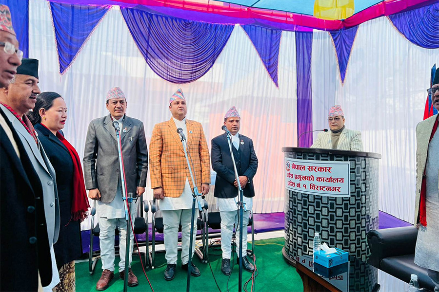 प्रदेश १ मा मन्त्रिपरिषद विस्तार: माओवादीबाट २ र एमालेबाट १ मन्त्री थपिए