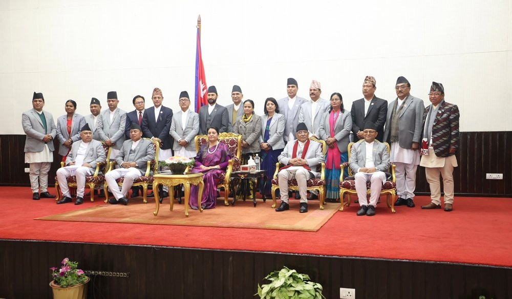 प्रचण्ड नेतृत्वको मन्त्रिपरिषद्: यस्तो छ कार्यविभाजन, लिङ्देनभन्दा लामिछानेको वरीयता अगाडि (सूचीसहित)