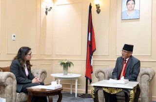 प्रधानमन्त्री प्रचण्ड र इजिप्टकी राजदूत एल्गेबालीबीच शिष्टाचार भेटवार्ता