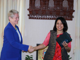 परराष्ट्र मन्त्री र नर्वेकी राजदूतबीच सिंहदरवारमा भेटवार्ता, के भयो कुराकानी ?