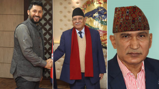 प्रचण्डलाई भेट्न बिहानै विष्णु र रवि पुगे बालुवाटार