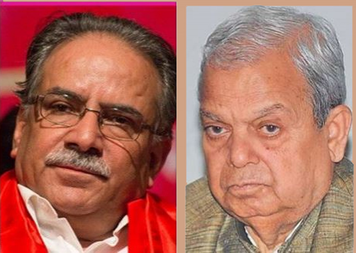 राष्ट्रपतिको प्रस्ताव लिएर प्रचण्ड भेट्न बालुवाटार पुगे महन्थ ठाकुर